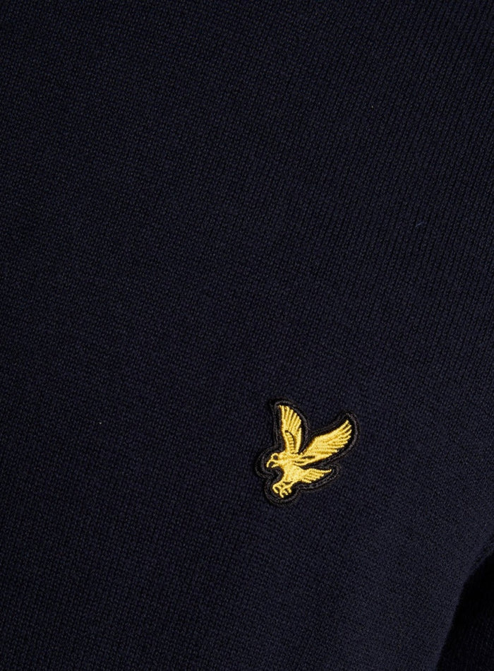LYLE & SCOTT Cotton Crew Neck Jumper Dark Navy - MAISONDEFASHION.COM