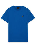 LYLE & SCOTT Cotton Crew Neck Plain T-Shirt Lucid Blue - MAISONDEFASHION.COM