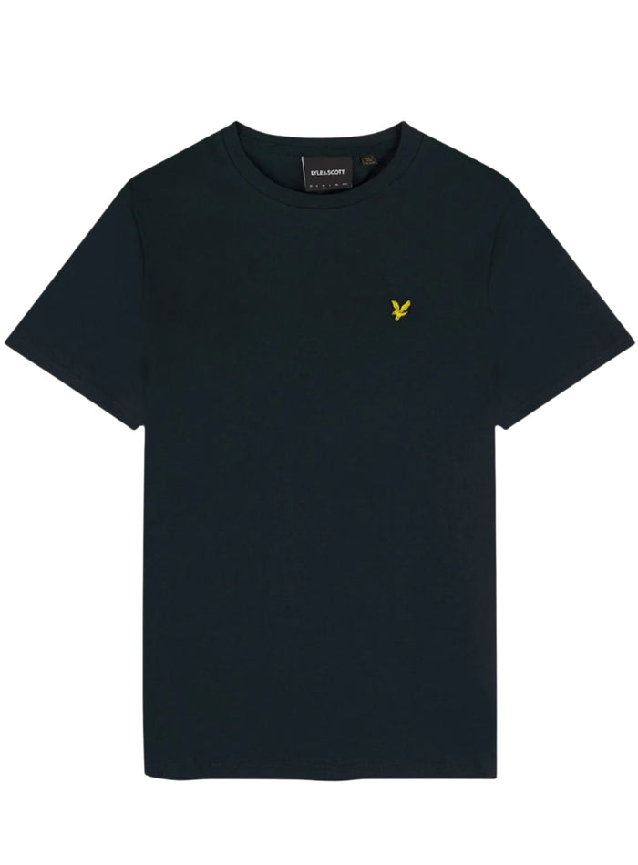 LYLE & SCOTT Cotton Crew Neck Regular fit T-Shirt Dark Navy - MAISONDEFASHION.COM