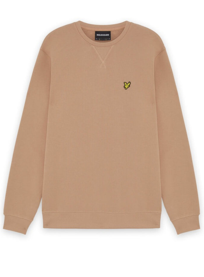 LYLE & SCOTT Cotton Crew Neck Sweatshirt Barley - MAISONDEFASHION.COM