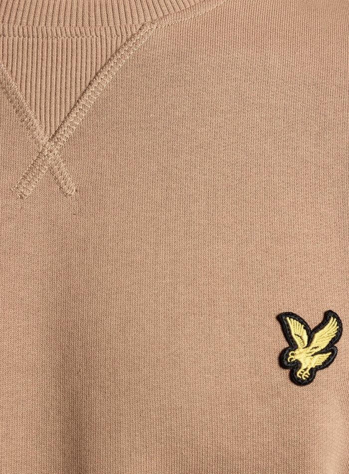 LYLE & SCOTT Cotton Crew Neck Sweatshirt Barley - MAISONDEFASHION.COM