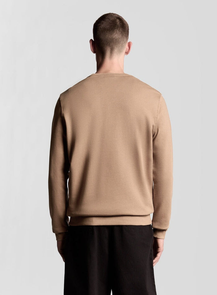 LYLE & SCOTT Cotton Crew Neck Sweatshirt Barley - MAISONDEFASHION.COM