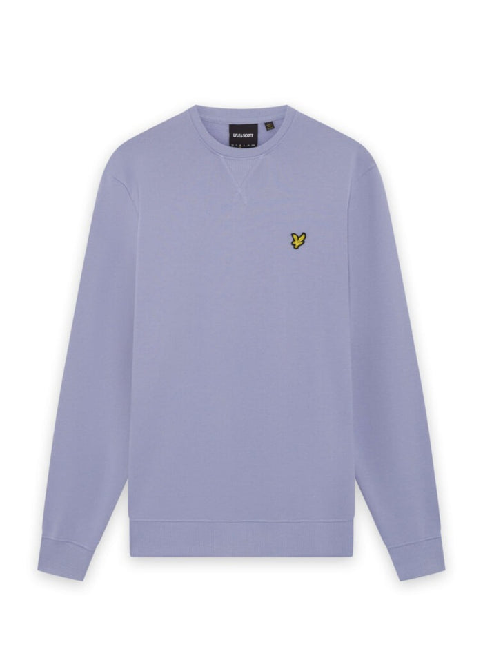 LYLE & SCOTT Cotton Crew Neck Sweatshirt Opal Blue - MAISONDEFASHION.COM
