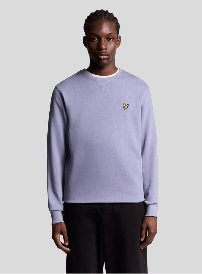 LYLE & SCOTT Cotton Crew Neck Sweatshirt Opal Blue - MAISONDEFASHION.COM