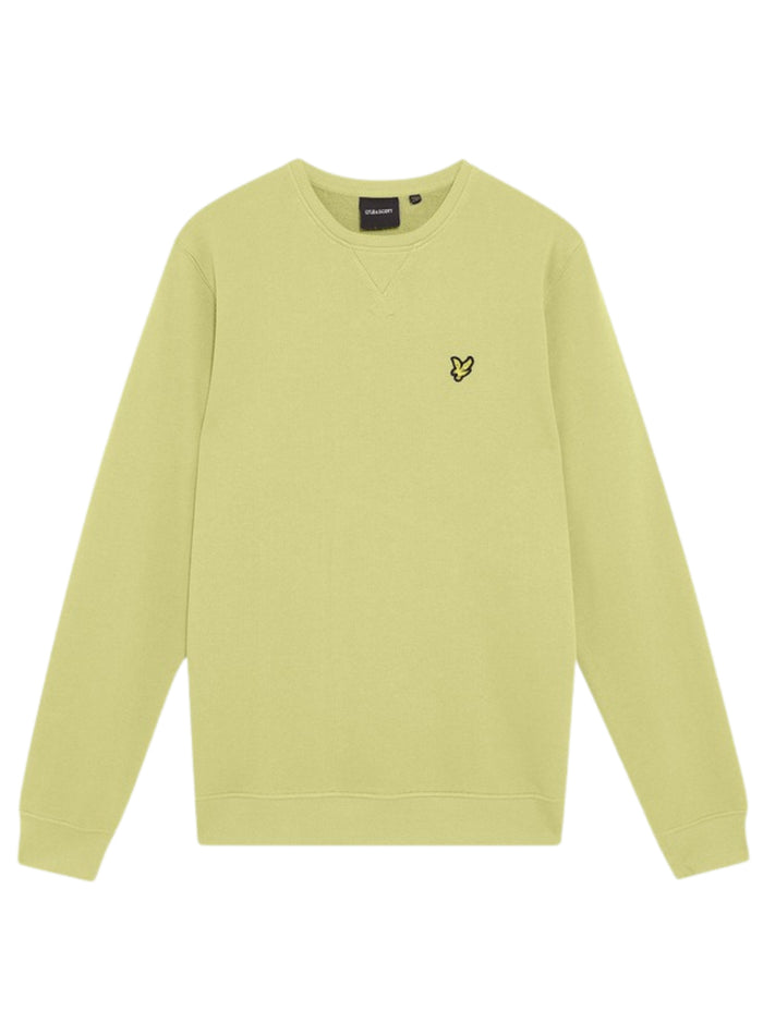 LYLE & SCOTT Cotton Crew Neck Sweatshirt Pale Willow - MAISONDEFASHION.COM
