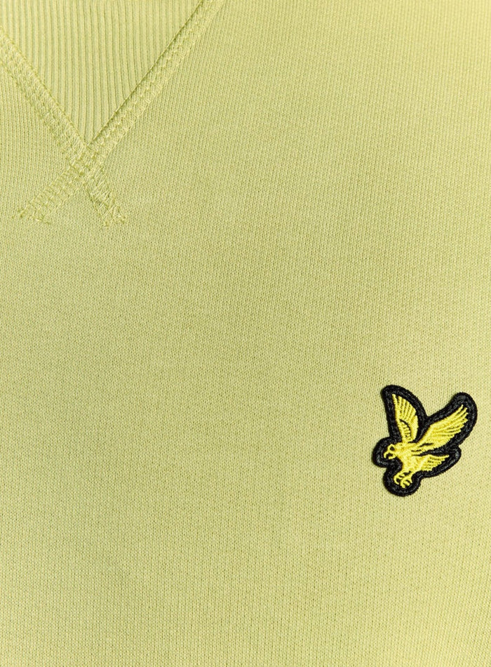 LYLE & SCOTT Cotton Crew Neck Sweatshirt Pale Willow - MAISONDEFASHION.COM
