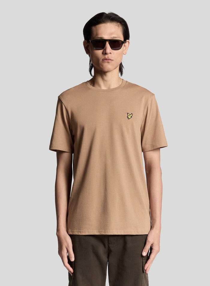 LYLE & SCOTT Cotton Crew Neck T-Shirt Barley - MAISONDEFASHION.COM