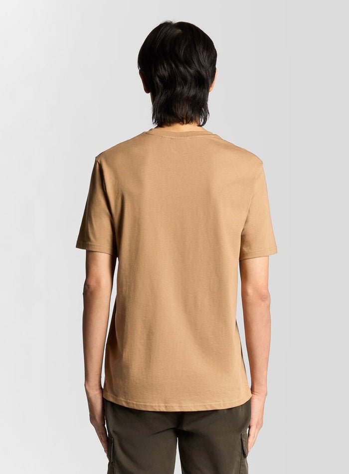 LYLE & SCOTT Cotton Crew Neck T-Shirt Barley - MAISONDEFASHION.COM