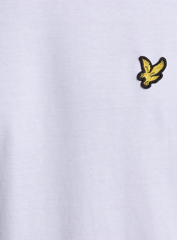 LYLE & SCOTT Cotton Crew Neck T-Shirt Blue Ice - MAISONDEFASHION.COM