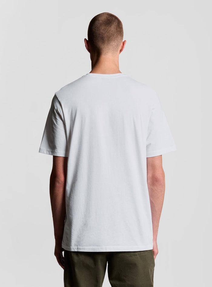 LYLE & SCOTT Cotton Crew Neck T-Shirt Blue Ice - MAISONDEFASHION.COM