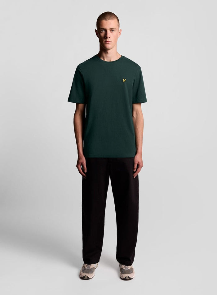 LYLE & SCOTT Cotton Crew Neck T-Shirt Dark Green - MAISONDEFASHION.COM
