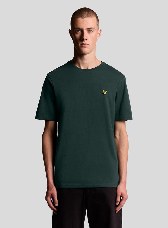 LYLE & SCOTT Cotton Crew Neck T-Shirt Dark Green - MAISONDEFASHION.COM