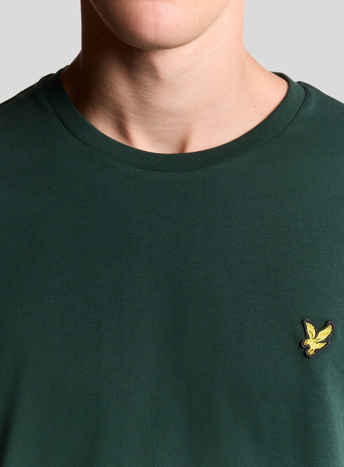 LYLE & SCOTT Cotton Crew Neck T-Shirt Dark Green - MAISONDEFASHION.COM