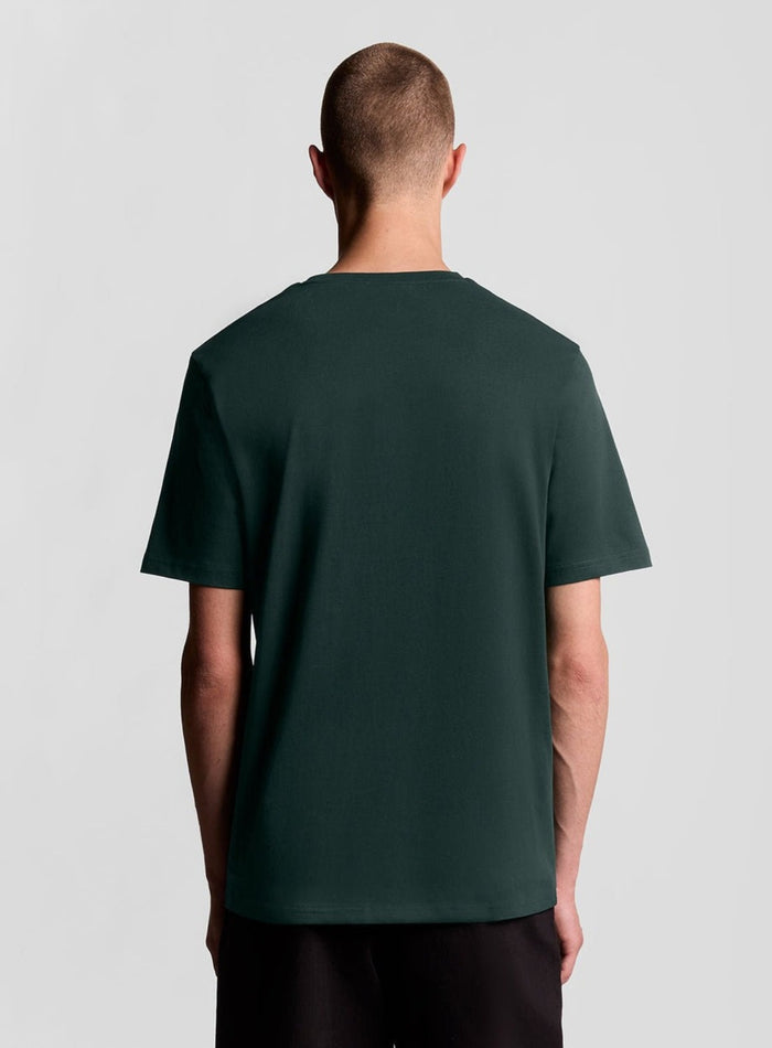LYLE & SCOTT Cotton Crew Neck T-Shirt Dark Green - MAISONDEFASHION.COM