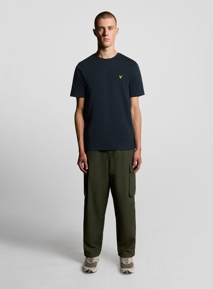 LYLE & SCOTT Cotton Crew Neck T-Shirt Dark Navy - MAISONDEFASHION.COM