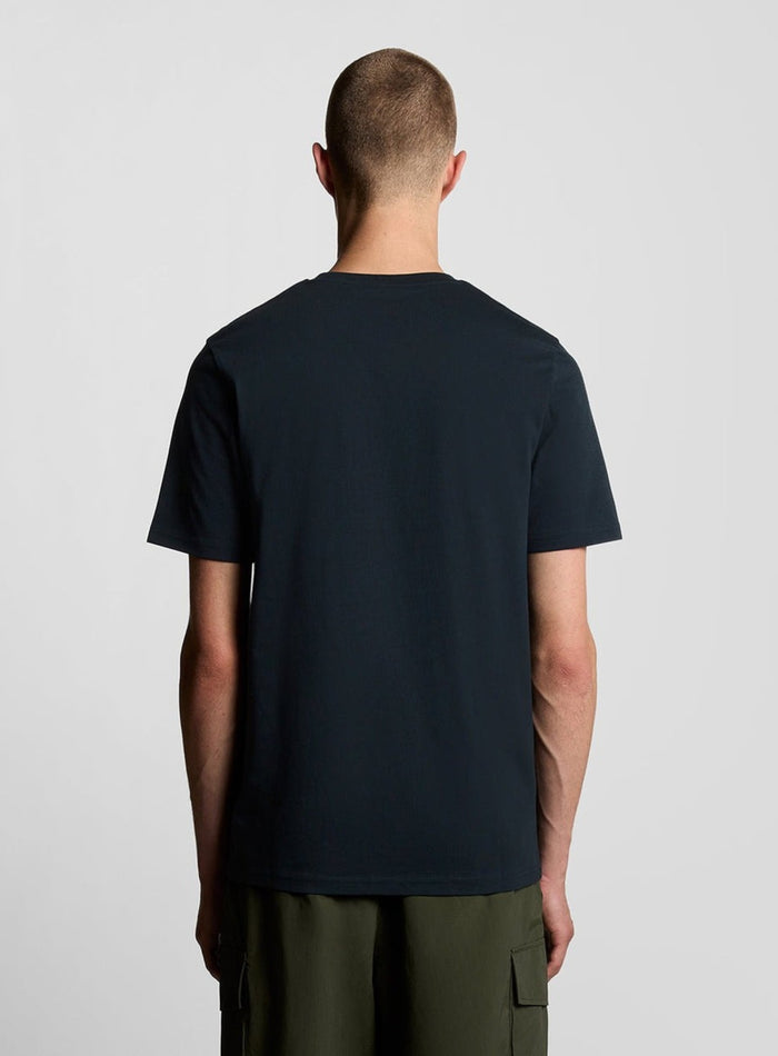 LYLE & SCOTT Cotton Crew Neck T-Shirt Dark Navy - MAISONDEFASHION.COM