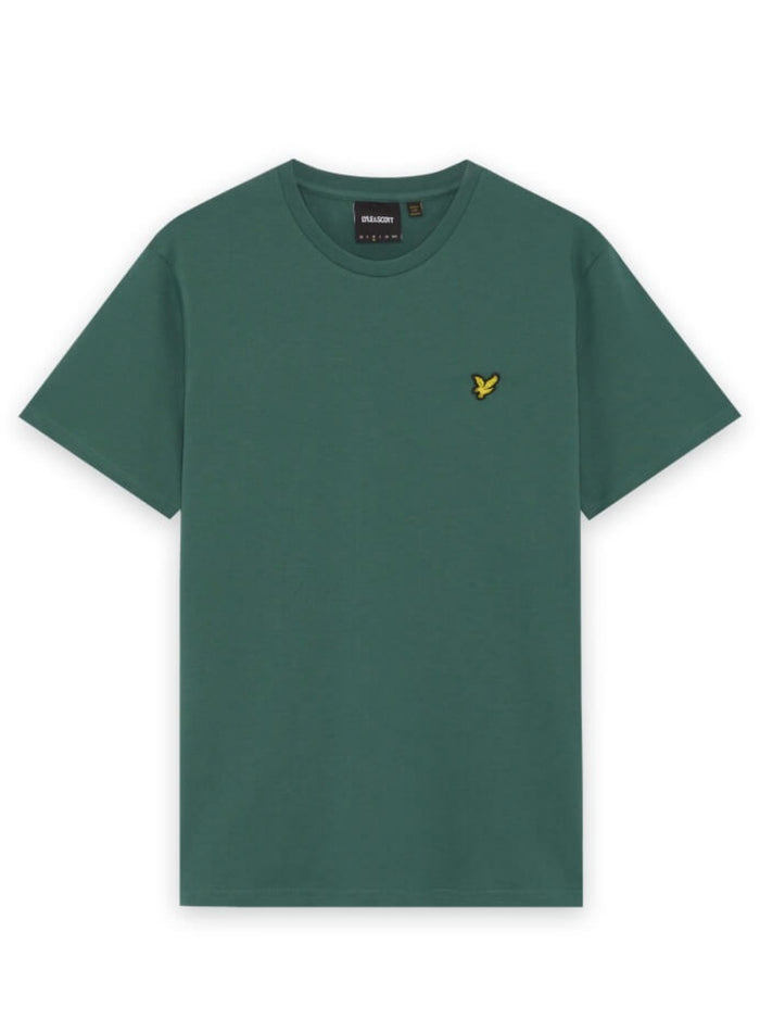 LYLE & SCOTT Cotton Crew Neck T-Shirt Everglade - MAISONDEFASHION.COM