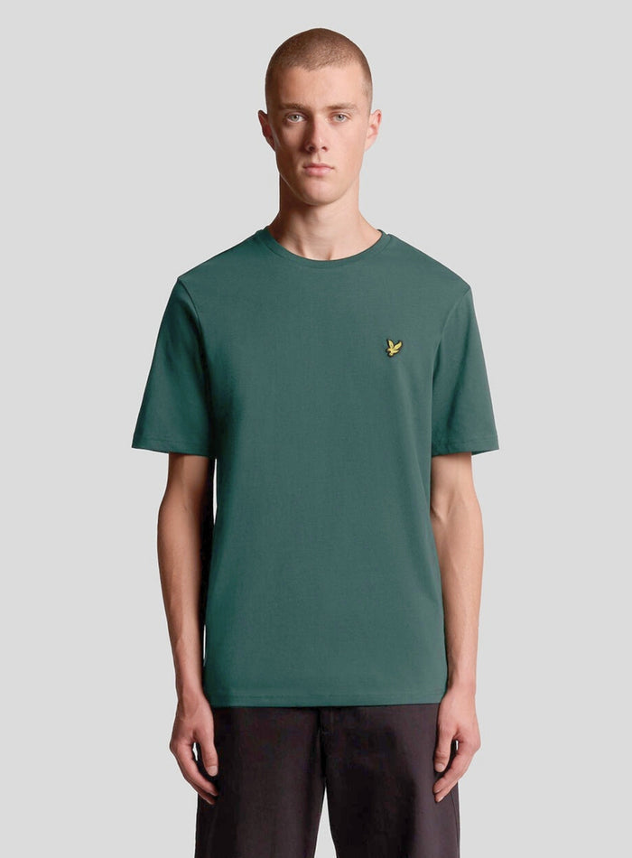 LYLE & SCOTT Cotton Crew Neck T-Shirt Everglade - MAISONDEFASHION.COM