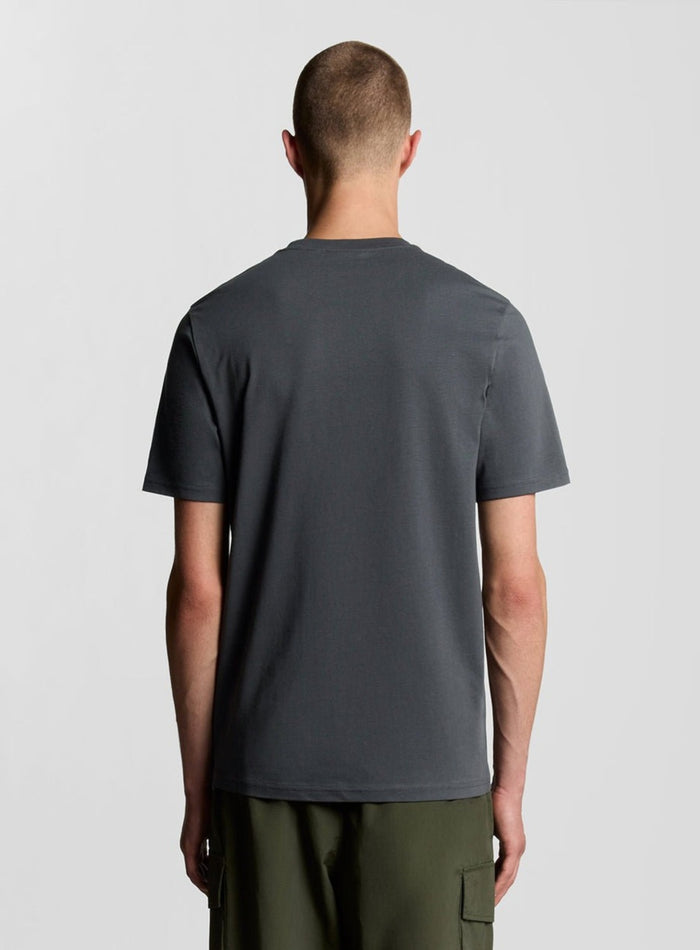 LYLE & SCOTT Cotton Crew Neck T-Shirt Gunmetal - MAISONDEFASHION.COM