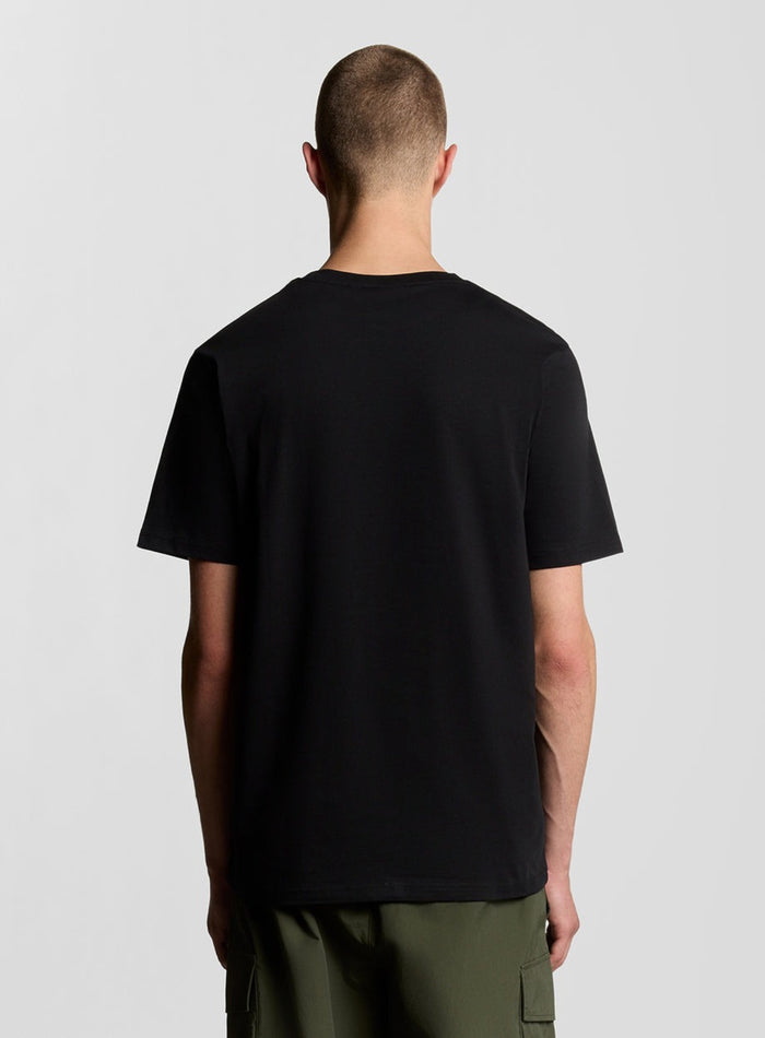 LYLE & SCOTT Cotton Crew Neck T-Shirt Jet Black - MAISONDEFASHION.COM