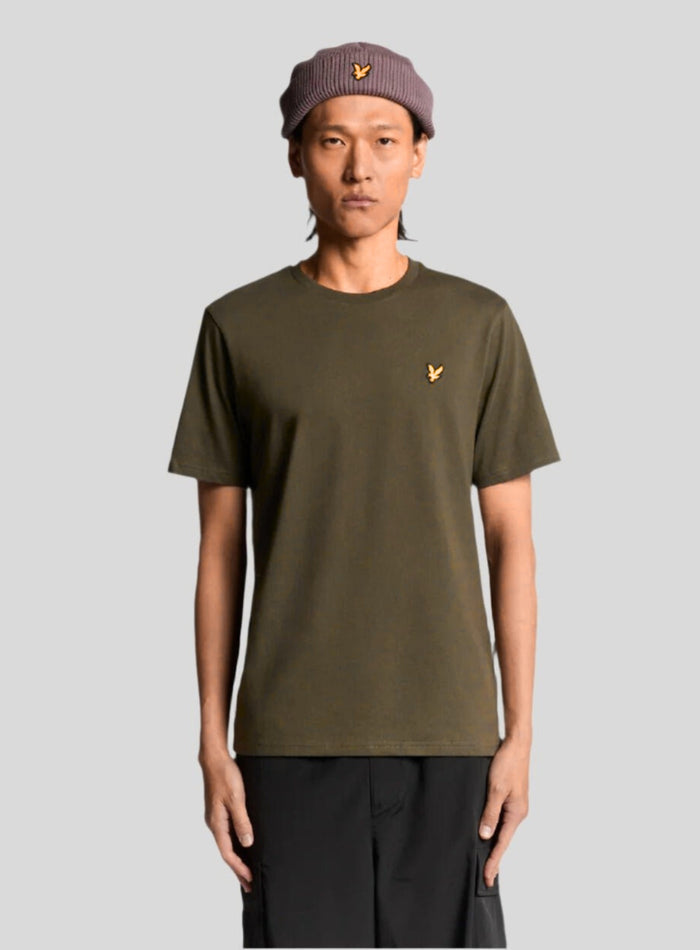 LYLE & SCOTT Cotton Crew Neck T-Shirt Khaki Ash - MAISONDEFASHION.COM