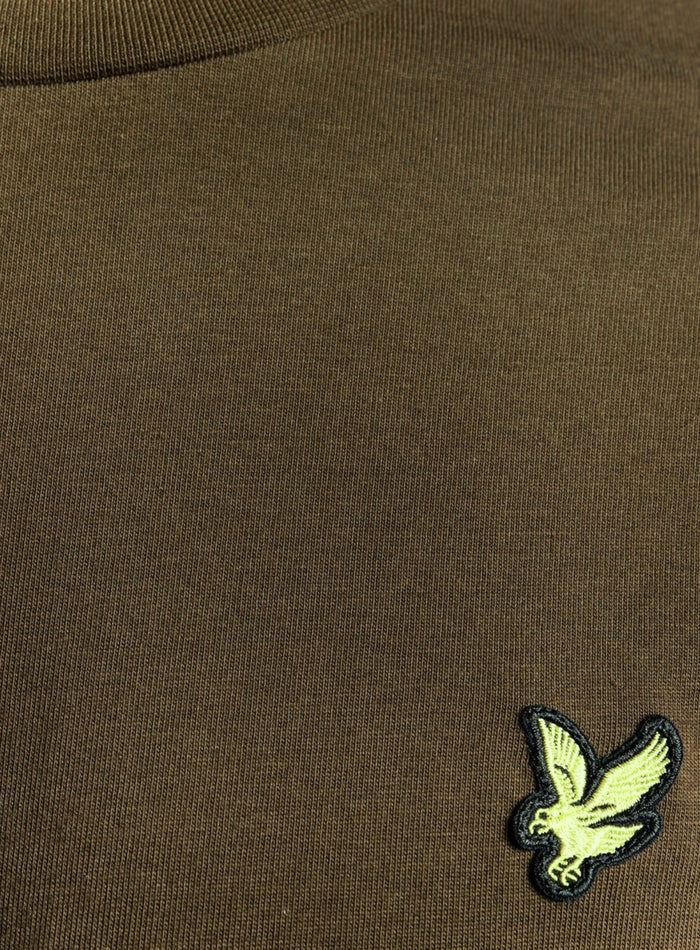 LYLE & SCOTT Cotton Crew Neck T-Shirt Khaki Ash - MAISONDEFASHION.COM