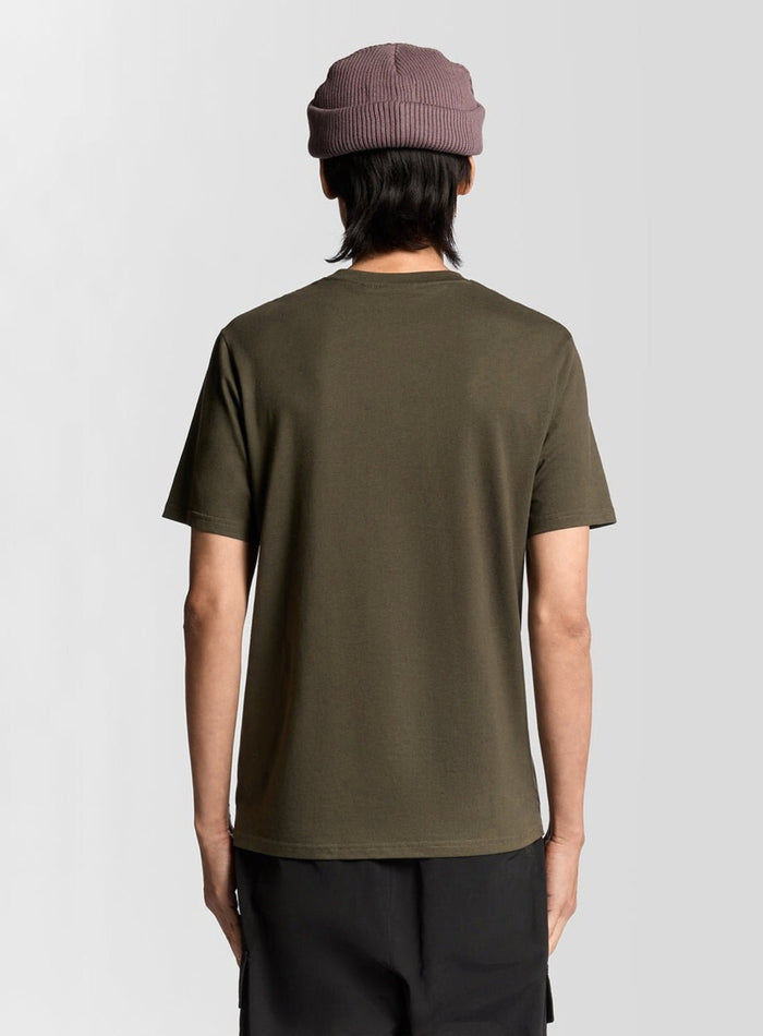 LYLE & SCOTT Cotton Crew Neck T-Shirt Khaki Ash - MAISONDEFASHION.COM