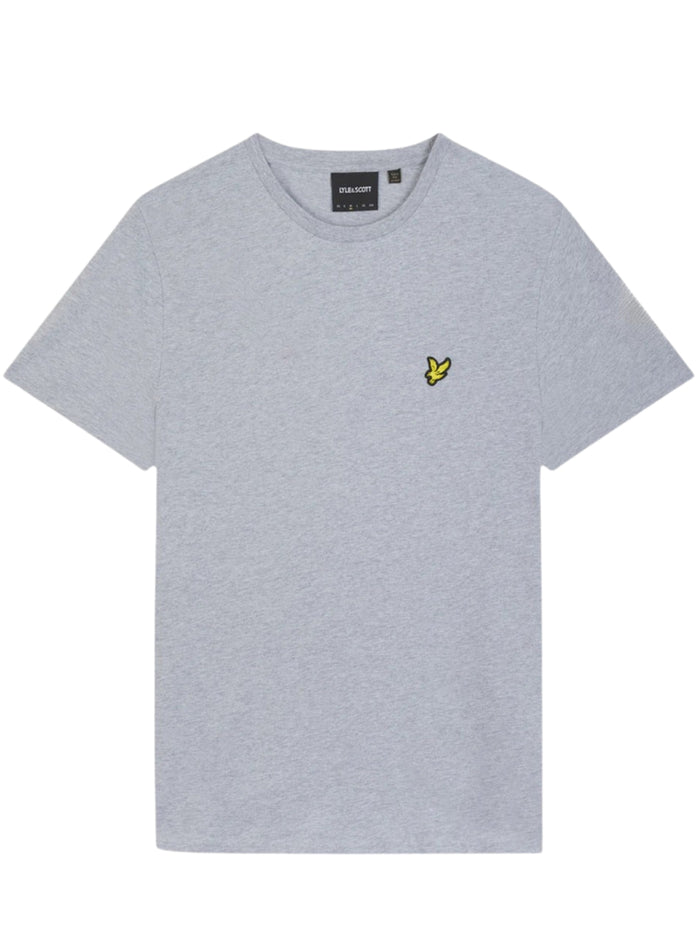 LYLE & SCOTT Cotton Crew Neck T-Shirt Light Grey - MAISONDEFASHION.COM