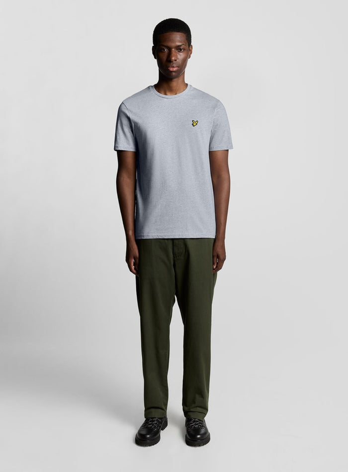 LYLE & SCOTT Cotton Crew Neck T-Shirt Light Grey - MAISONDEFASHION.COM