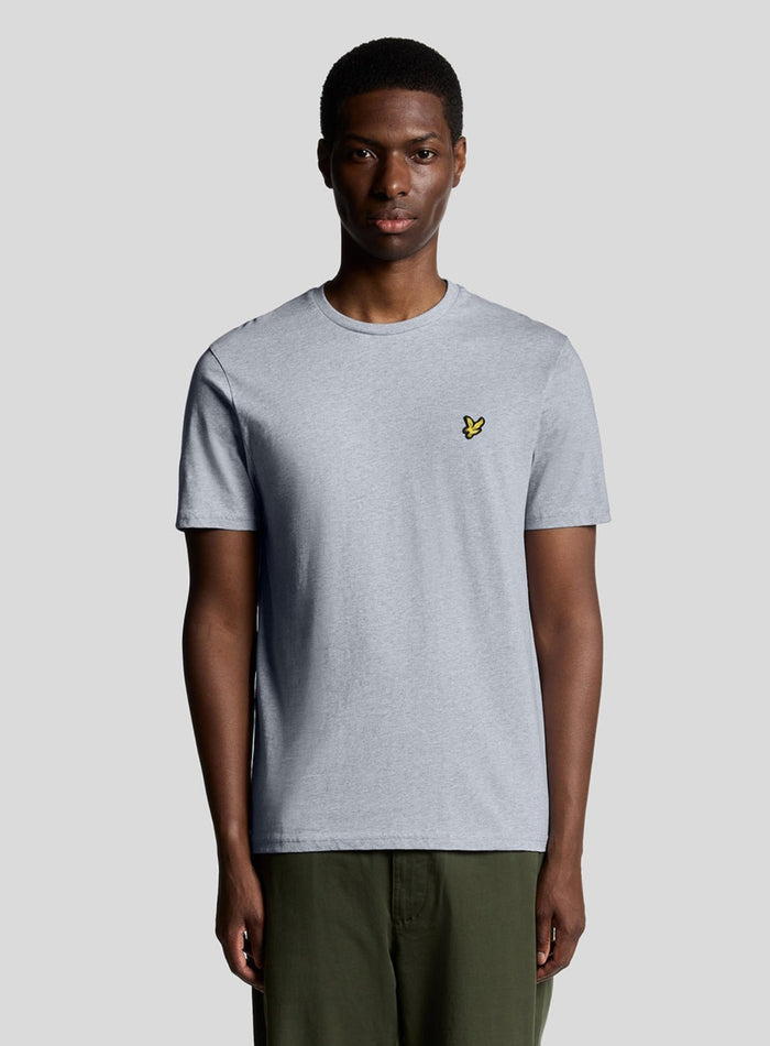 LYLE & SCOTT Cotton Crew Neck T-Shirt Light Grey - MAISONDEFASHION.COM