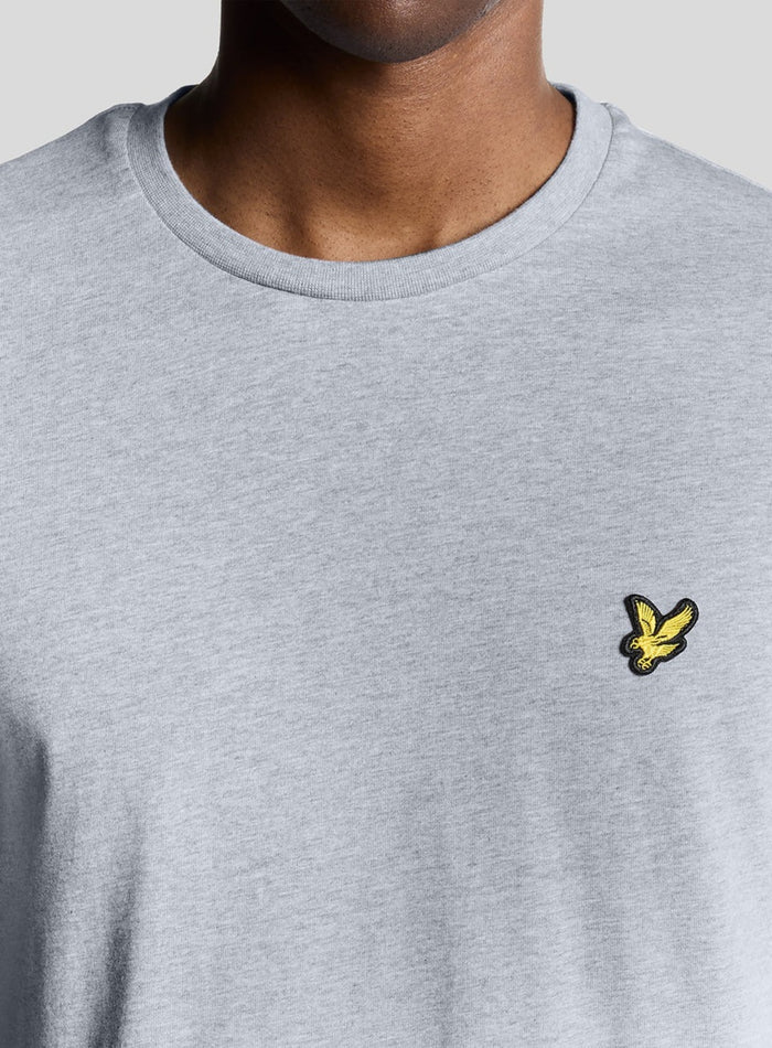 LYLE & SCOTT Cotton Crew Neck T-Shirt Light Grey - MAISONDEFASHION.COM