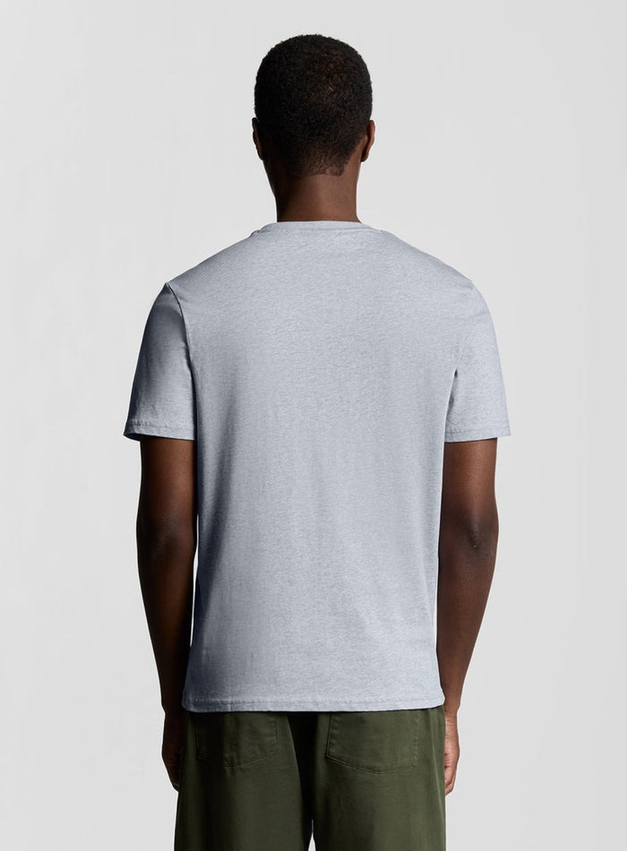 LYLE & SCOTT Cotton Crew Neck T-Shirt Light Grey - MAISONDEFASHION.COM
