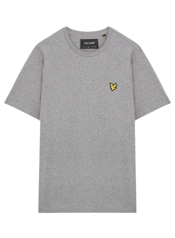 LYLE & SCOTT Cotton Crew Neck T-Shirt Mid Grey - MAISONDEFASHION.COM