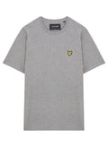 LYLE & SCOTT Cotton Crew Neck T-Shirt Mid Grey - MAISONDEFASHION.COM