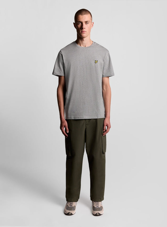 LYLE & SCOTT Cotton Crew Neck T-Shirt Mid Grey - MAISONDEFASHION.COM