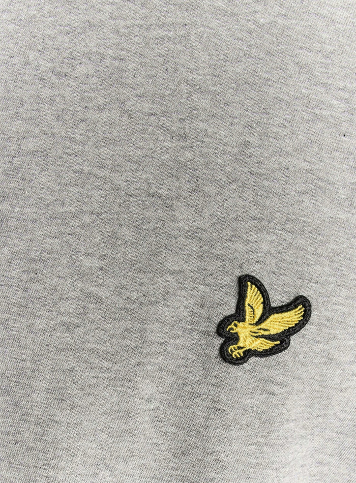 LYLE & SCOTT Cotton Crew Neck T-Shirt Mid Grey - MAISONDEFASHION.COM