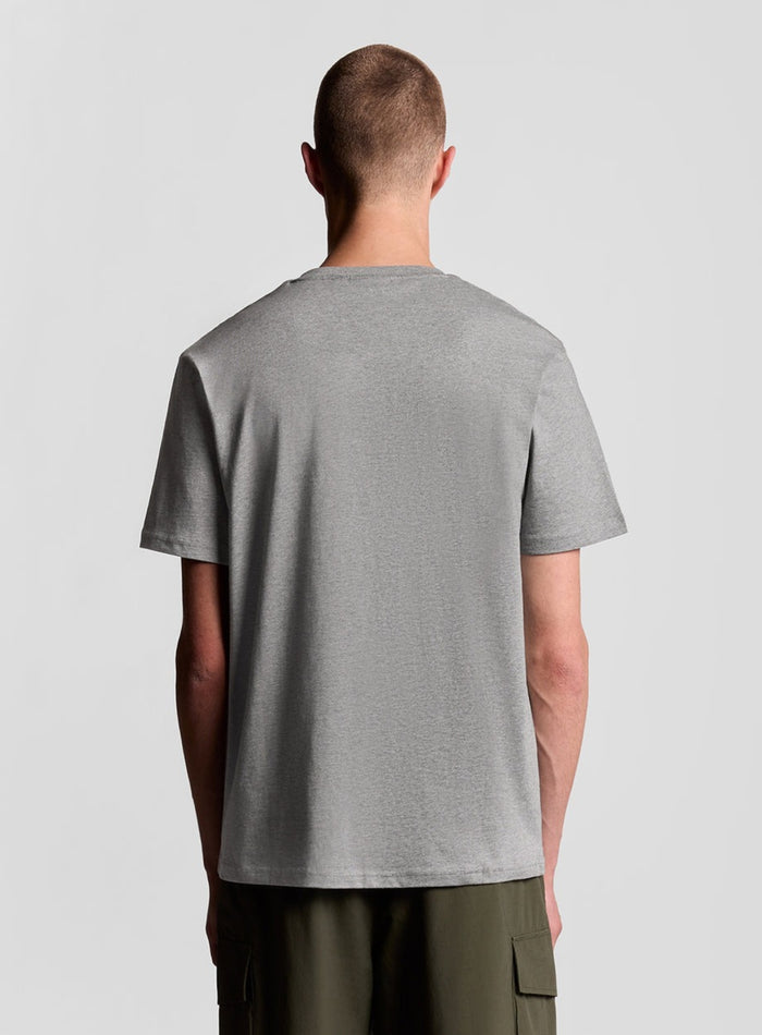 LYLE & SCOTT Cotton Crew Neck T-Shirt Mid Grey - MAISONDEFASHION.COM