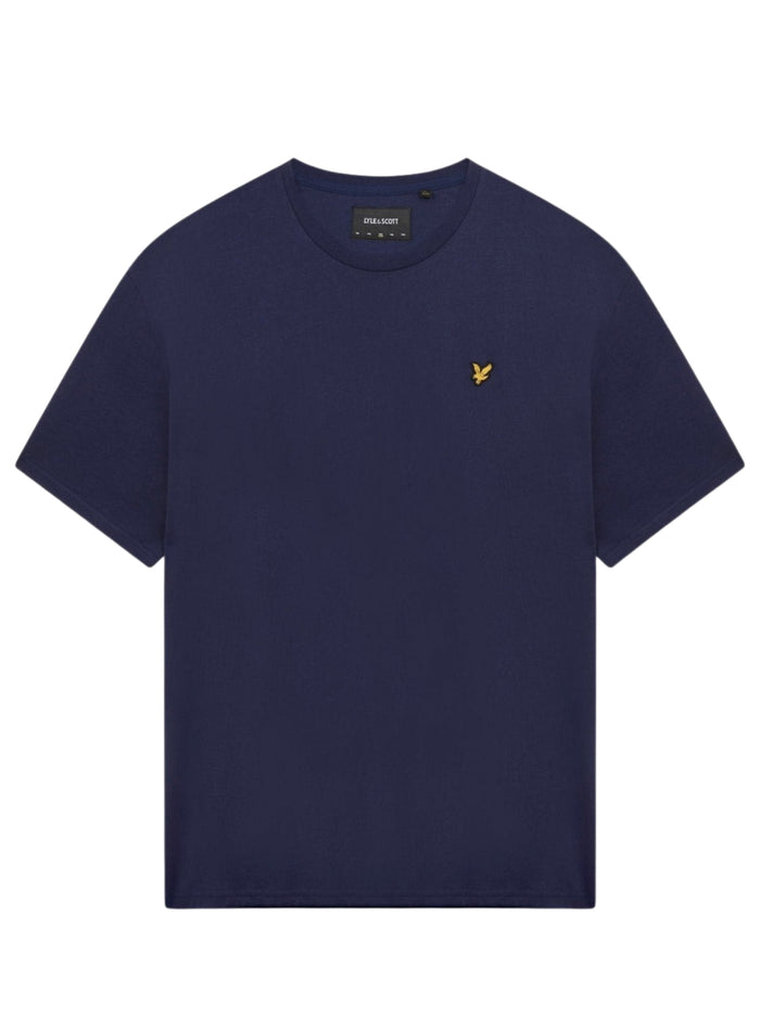 LYLE & SCOTT Cotton Crew Neck T-Shirt Navy - MAISONDEFASHION.COM