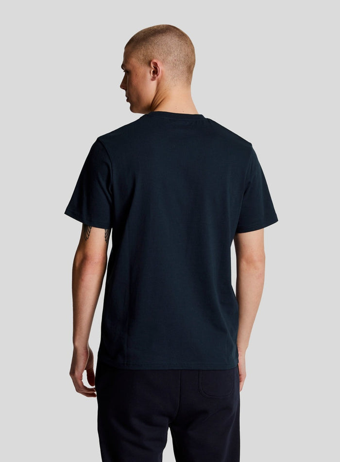 LYLE & SCOTT Cotton Crew Neck T-Shirt Navy - MAISONDEFASHION.COM