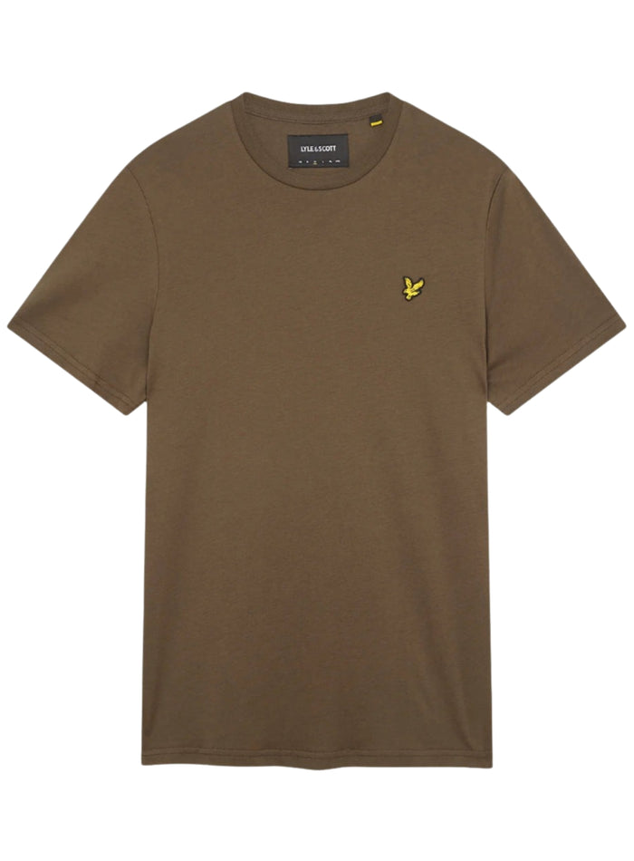 LYLE & SCOTT Cotton Crew Neck T-Shirt Olive - MAISONDEFASHION.COM
