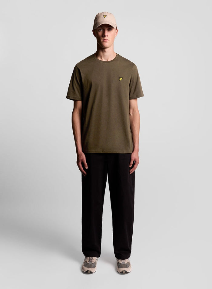 LYLE & SCOTT Cotton Crew Neck T-Shirt Olive - MAISONDEFASHION.COM