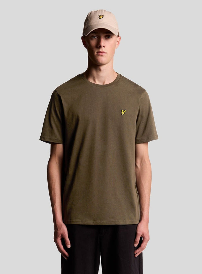 LYLE & SCOTT Cotton Crew Neck T-Shirt Olive - MAISONDEFASHION.COM