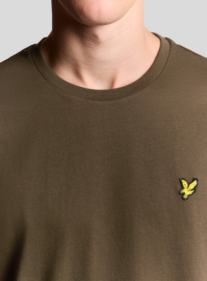 LYLE & SCOTT Cotton Crew Neck T-Shirt Olive - MAISONDEFASHION.COM