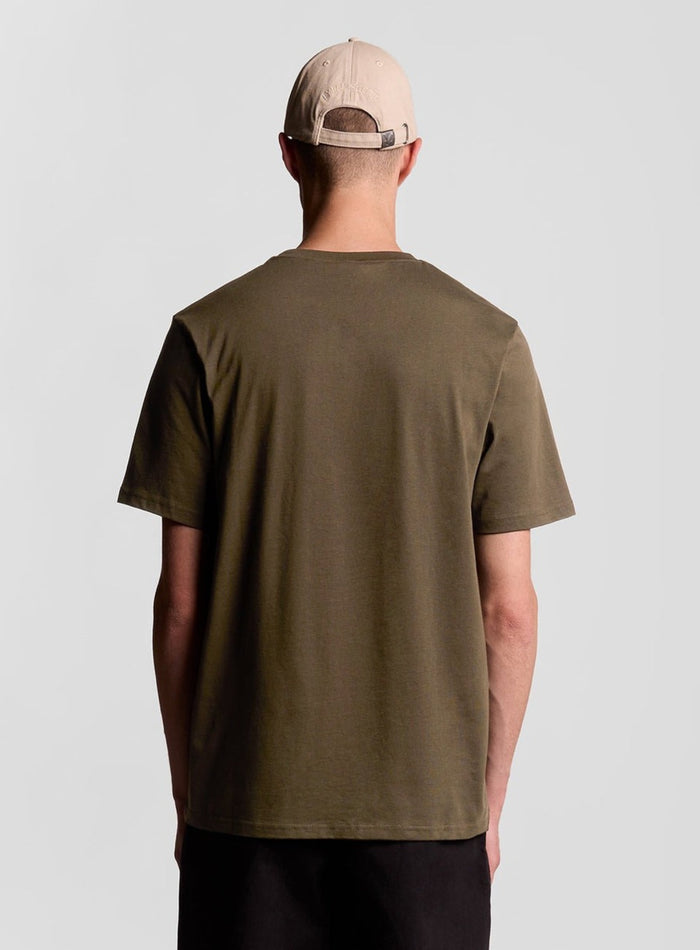LYLE & SCOTT Cotton Crew Neck T-Shirt Olive - MAISONDEFASHION.COM