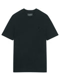 LYLE & SCOTT Cotton Crew Neck Tonal Eagle T-Shirt Jet Black - MAISONDEFASHION.COM