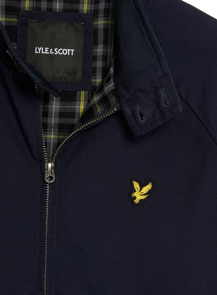 LYLE & SCOTT Cotton Harrington Jacket Dark Navy - MAISONDEFASHION.COM