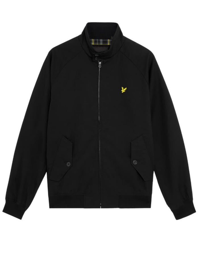 LYLE & SCOTT Cotton Harrington Jacket Jet Black - MAISONDEFASHION.COM