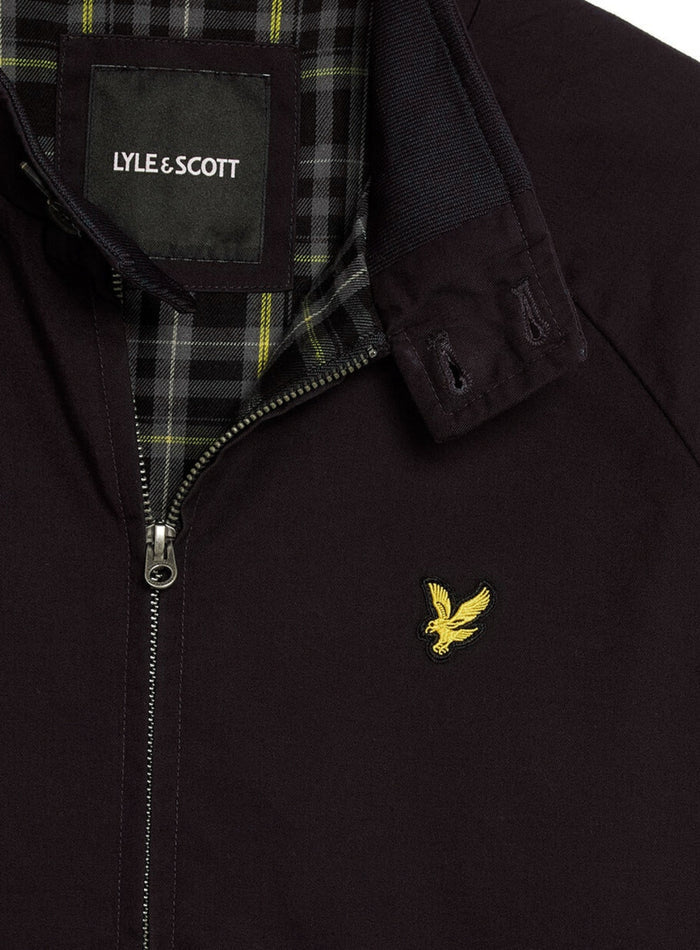 LYLE & SCOTT Cotton Harrington Jacket Jet Black - MAISONDEFASHION.COM