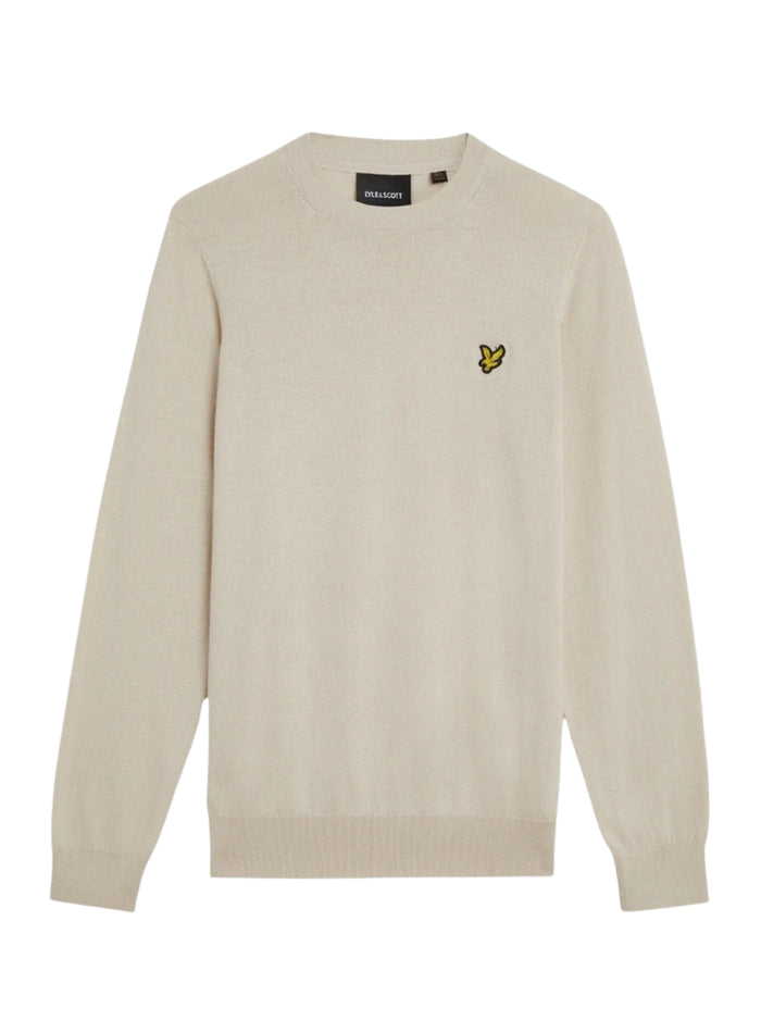 LYLE & SCOTT Cotton Merino Crew Neck Jumper Cove - MAISONDEFASHION.COM