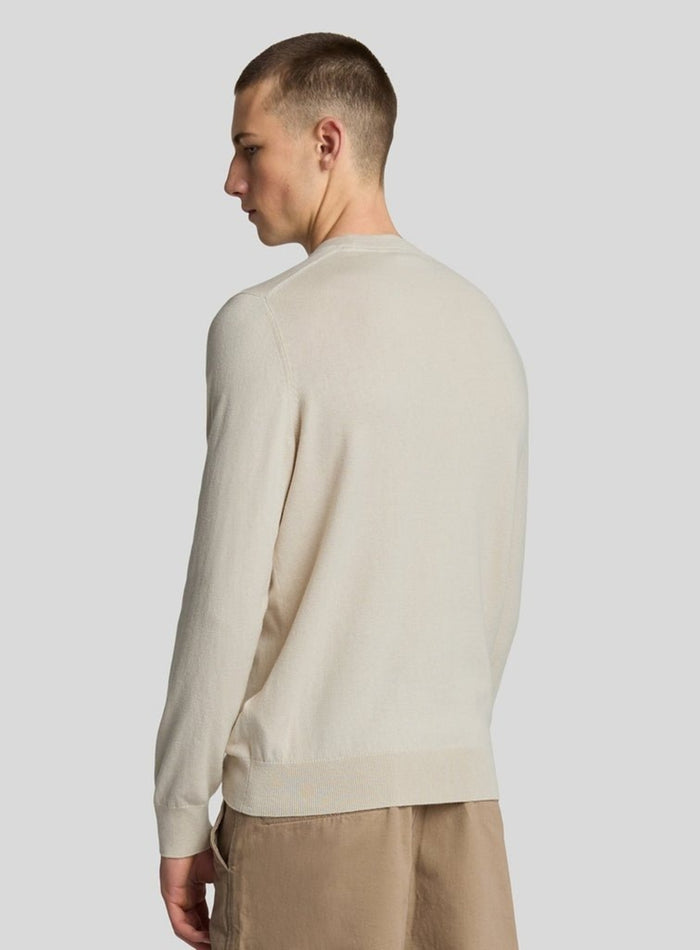 LYLE & SCOTT Cotton Merino Crew Neck Jumper Cove - MAISONDEFASHION.COM